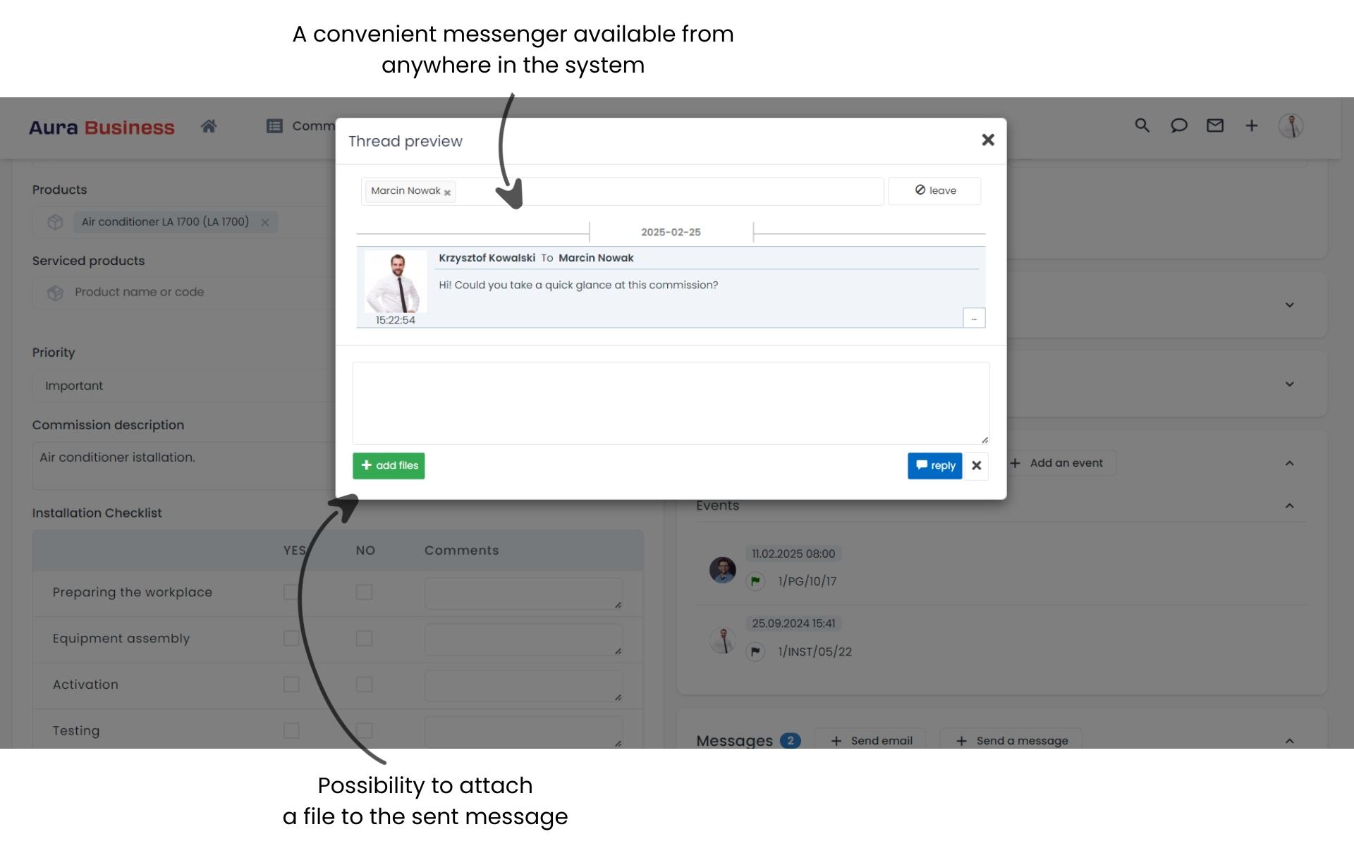 Efficient information flow in the company system