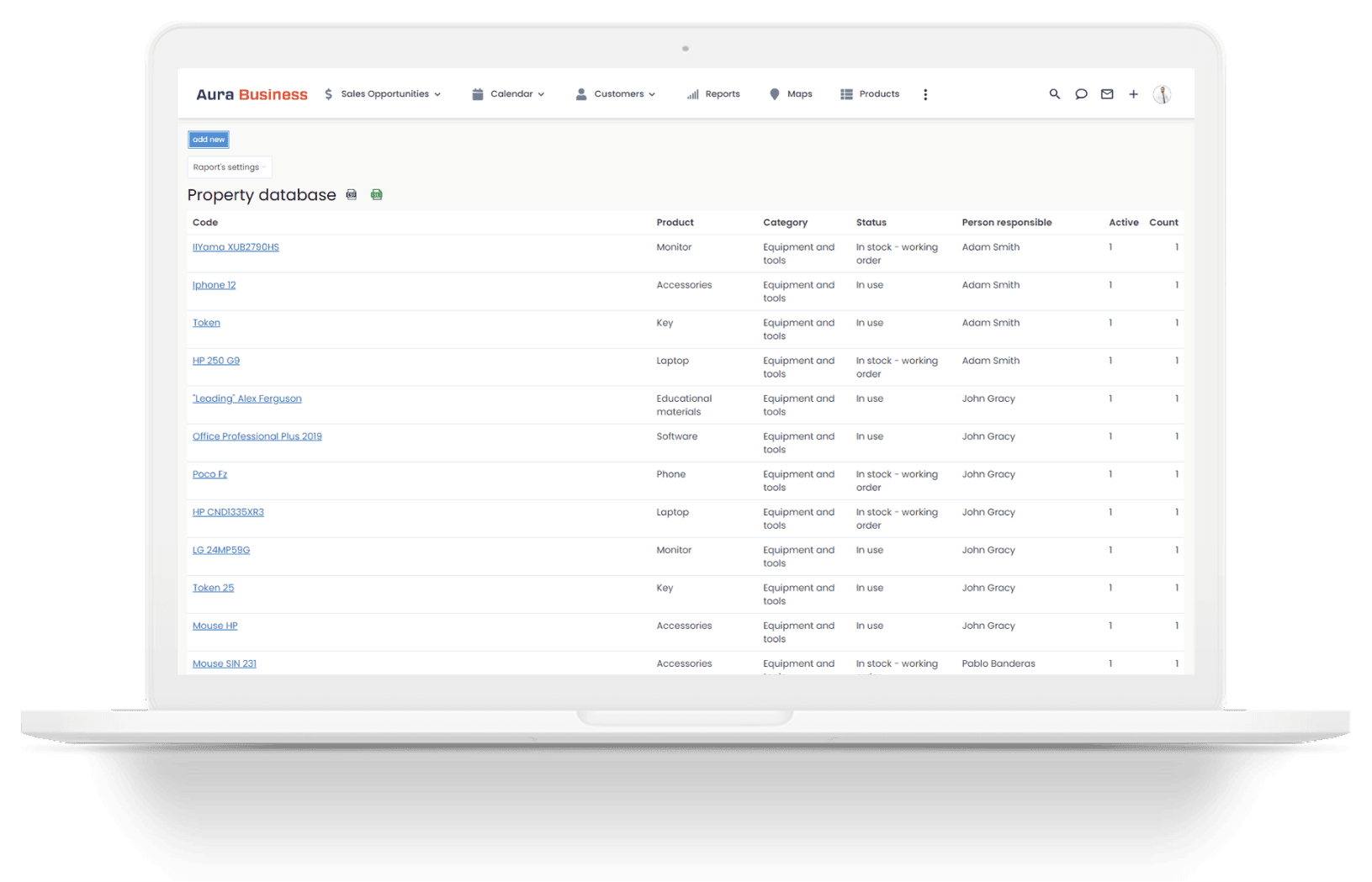 Company resource database in the IT system.