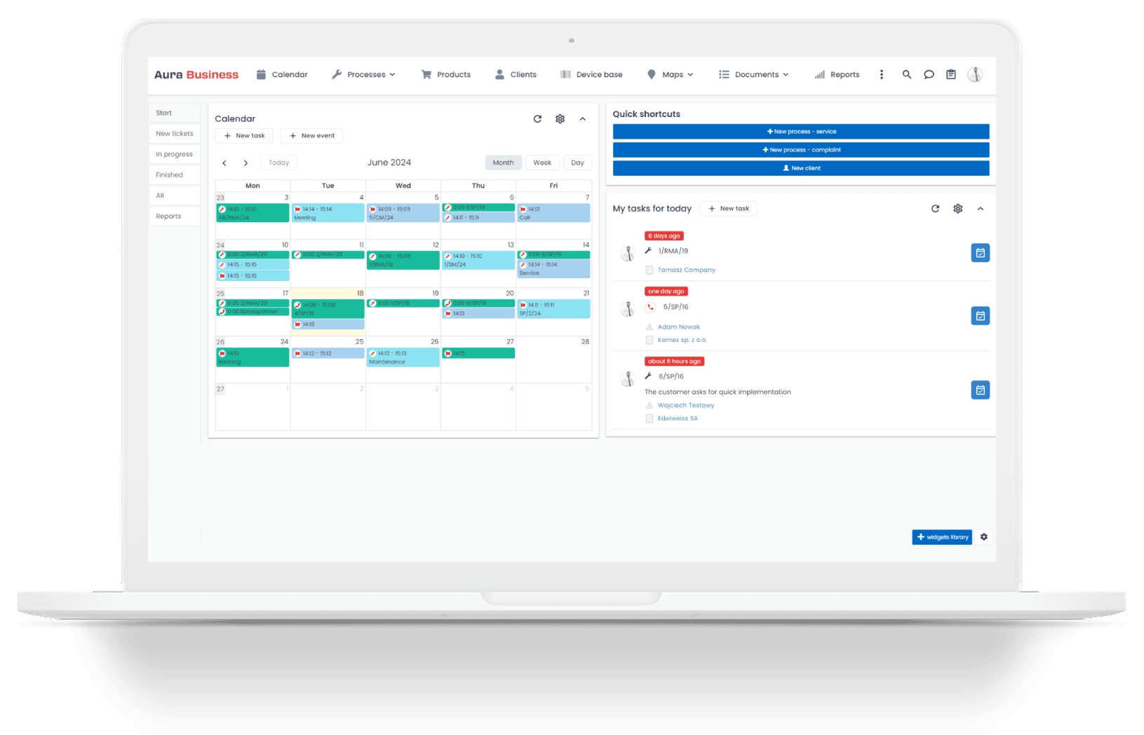 Order management in a large company
